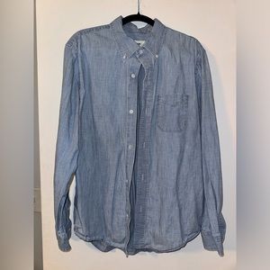 Buck Mason Large Chambray Button Down Shirt